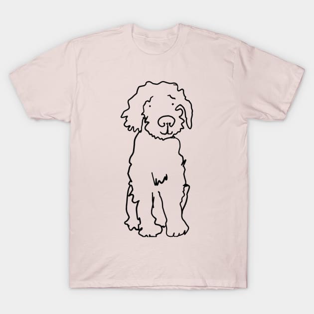 Labradoodle Puppy Smiles T-Shirt by Nikki Tompsett
